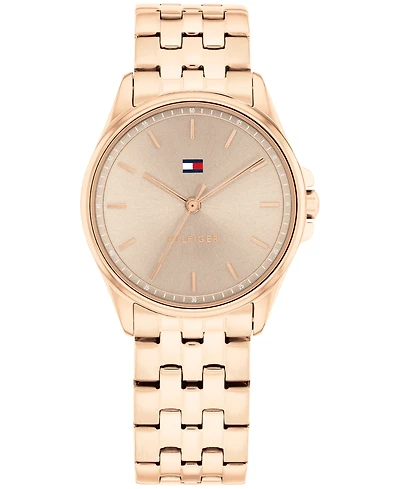 Tommy Hilfiger Women's Quartz Rose Gold Tone Stainless Steel Bracelet Watch, 30mm