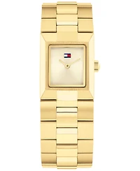 Tommy Hilfiger Women's Quartz Gold Tone Stainless Steel Bracelet Watch, 20.50mm x 25.20mm
