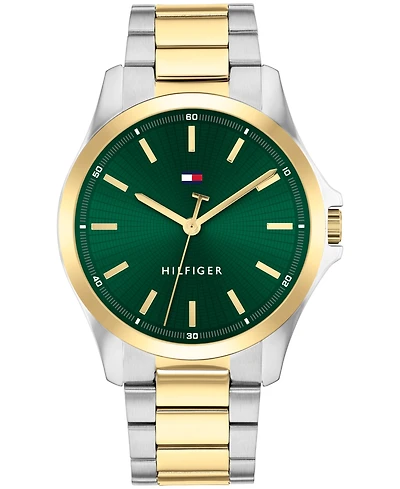 Tommy Hilfiger Men's Quartz Two-Tone Stainless-Steel Bracelet Watch