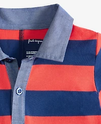 First Impressions Baby Boys Polo Rugby Striped Sunsuit, Exclusively at Macy's