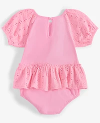 First Impressions Baby Girls Eyelet-Detail Sunsuit, Exclusively at Macy's