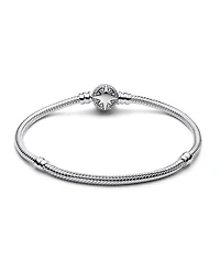 Pandora Sterling Silver North Star Clasp Snake Chain Bracelet