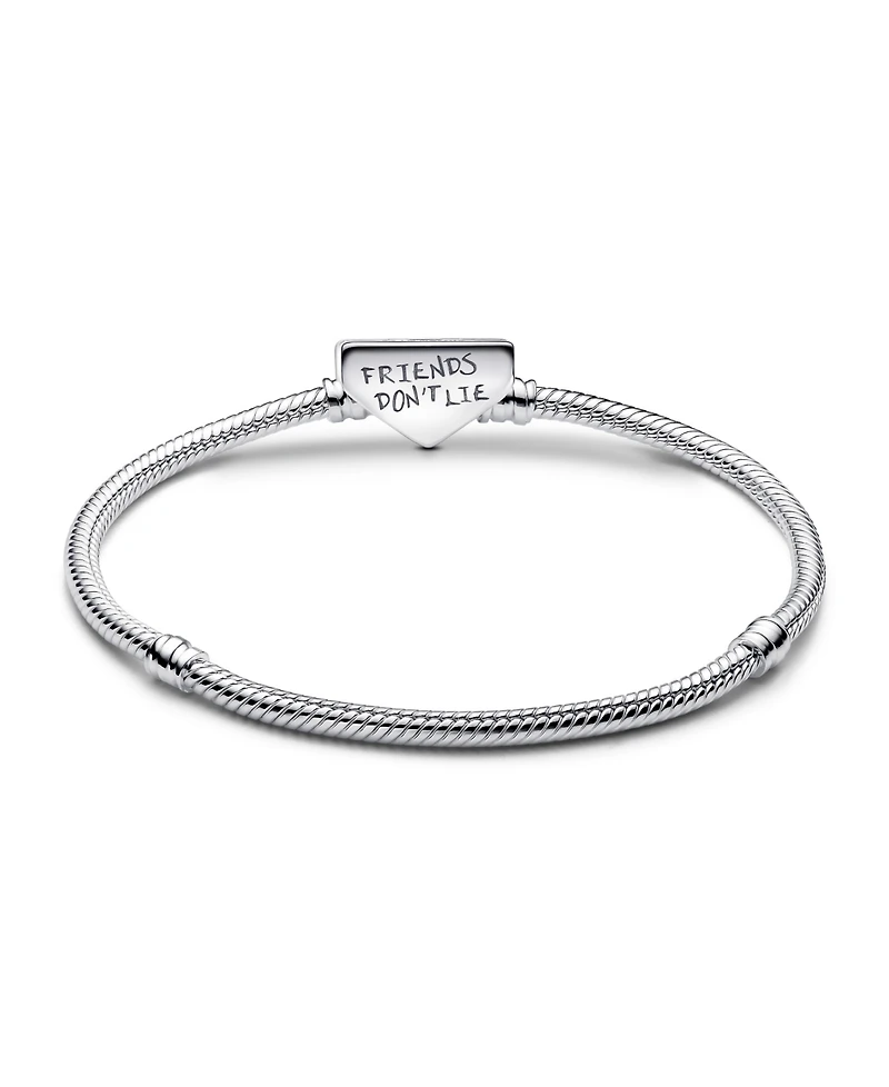 Pandora Sterling Silver Stranger Things Clasp Snake Chain Bracelet