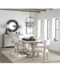 Sadie 5-Pc. Rectangular Dining Set (Table & 4 Upholstered Side Chairs), Created for Macy's
