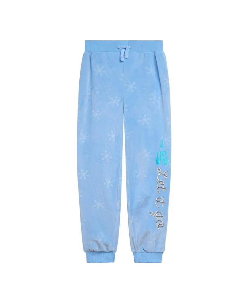 Frozen Toddler Girls Disney Minnie Mouse Velour Zip Up Hoodie and Jogger Pants Outfit Set