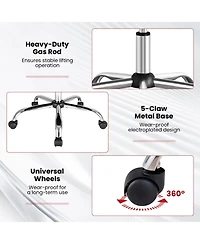 Gouun Massage Adjustable Executive Chair with Armrests and Retractable Footrest