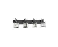 gaomon Modern Crystal Bathroom Vanity Lights Black Bathroom Light Fixtures Crystal Vanity Shower Lights Over Mirror, Mirror Glass Crystal Bathroom Van