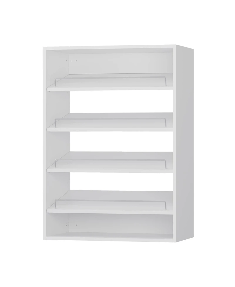 Modular Storage Angled Shelves, Wood Closet Organizer Adjustable, Stacking