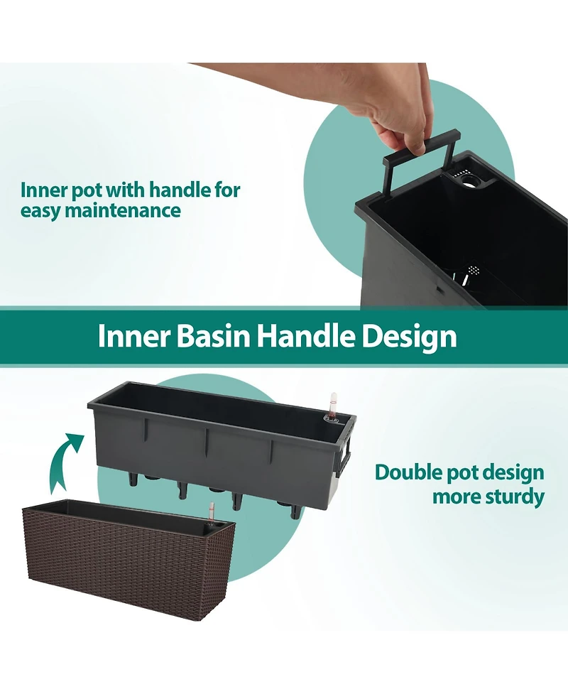 Aoodor Mahliya Planter Box (Set of 4)