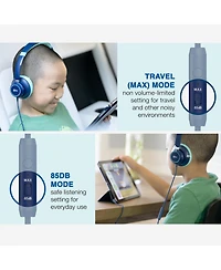 Mee audio KidJamz KJ45 (2 Pack) 3.5mm Kid's Headphones w/ Inline Microphone