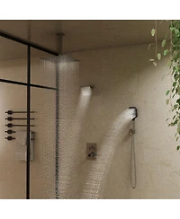 Casainc Rainfall Symphony 3-Function Dual Shower Head Thermostatic System with 3 Sprays Handheld