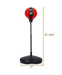 Kuyotq Kids Adjustable Stand Punching Bag Toy Set with Boxing Glove and Base