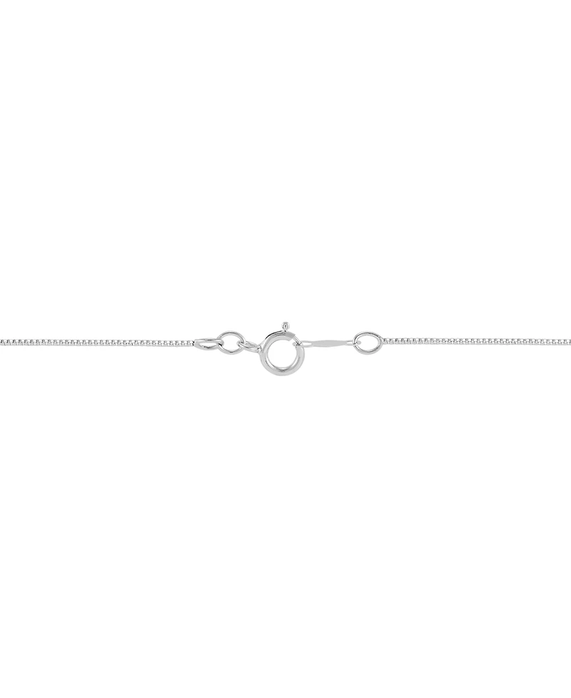 Macy's Diamond Cross Pendant 18" Necklace (1/4 ct. t.w.) in 10k White Gold