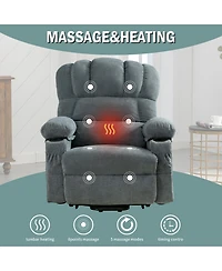 Boyel Living Power Lift Recliner Chair Recliners for Elderly with Heat and Massage