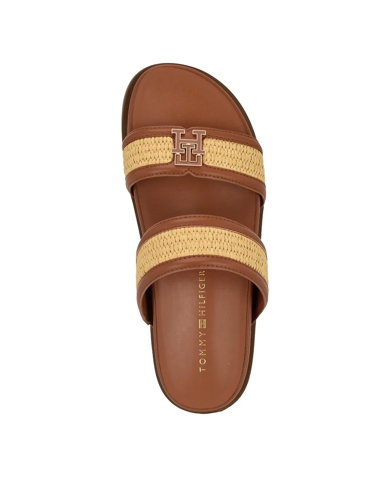 Tommy Hilfiger Women's Jiana Logo Footbed Slip-On Sandals