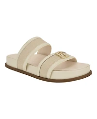 Tommy Hilfiger Women's Jiana Logo Footbed Slip-On Sandals