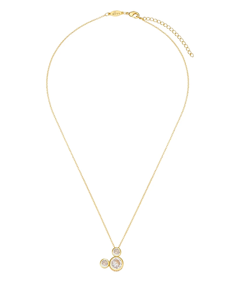 Disney Cubic Zirconia Mickey Mouse Dream Birthstone Pendant Necklace