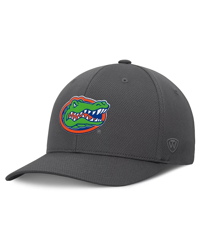 Top of the World Men's Charcoal Florida Gators Reflex Logo Flex Hat