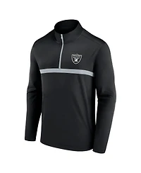 Fanatics Men's Black Las Vegas Raiders Head-to-Head Quarter-Zip Top