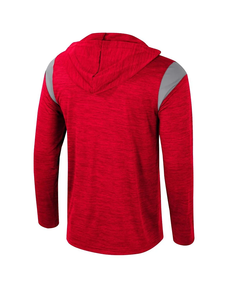 Colosseum Men's Scarlet Ohio State Buckeyes Dozer Half-Zip Windshirt