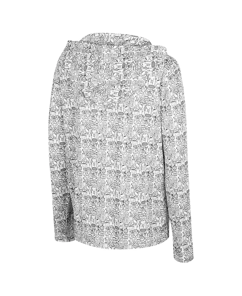 Colosseum Big Boys and Girls Gray Tennessee Volunteers All-Over Print Hoodie