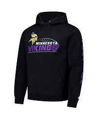 Starter Men's Black Minnesota Vikings Vintage Pullover Hoodie