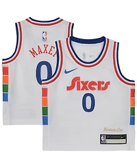 Nike Preschool Tyrese Maxey White Philadelphia 76ers 2024/25 Swingman Player Jersey - City Edition