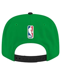 New Era Men's Black Boston Celtics Statement Edition Jersey Hook 9SEVENTY Stretch-Snap Hat