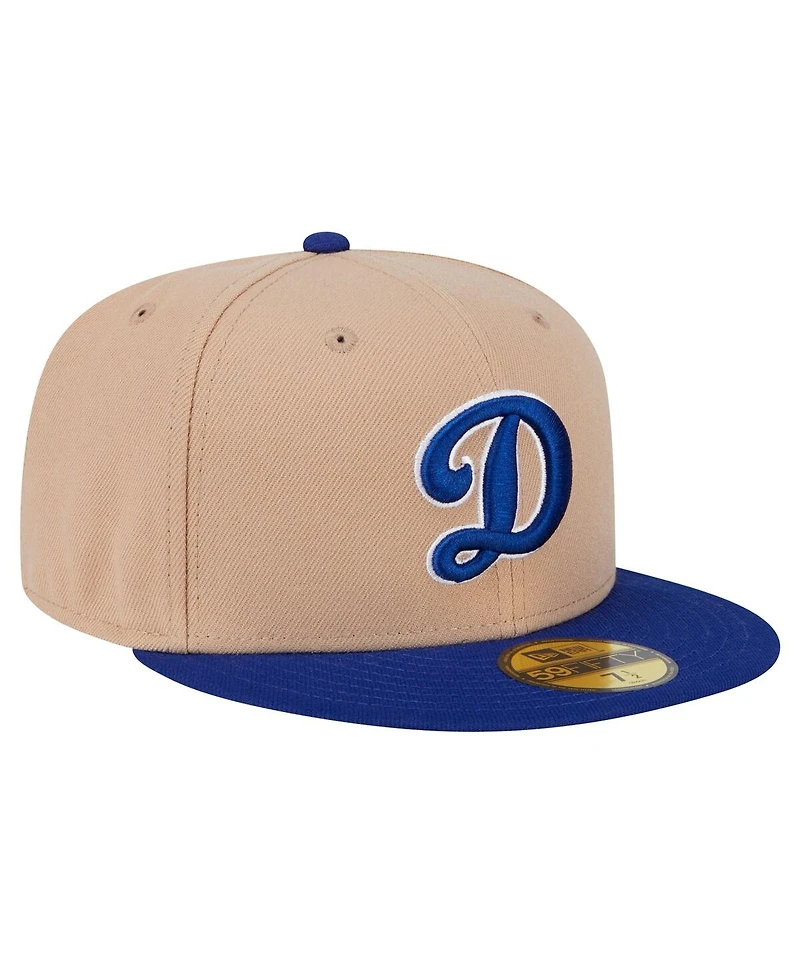 New Era Men's Khaki Los Angeles Dodgers 59FIFTY Fitted Hat