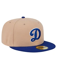 New Era Men's Khaki Los Angeles Dodgers 59FIFTY Fitted Hat
