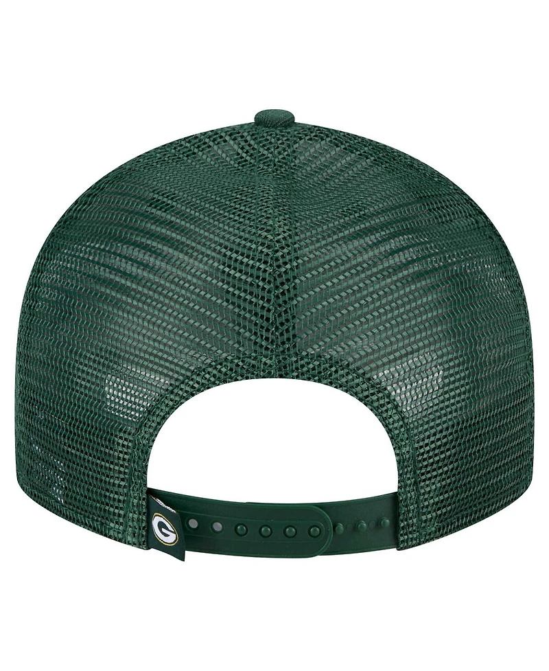 New Era Men's Green Green Bay Packers Low Profile 9FIFTY Snapback Hat