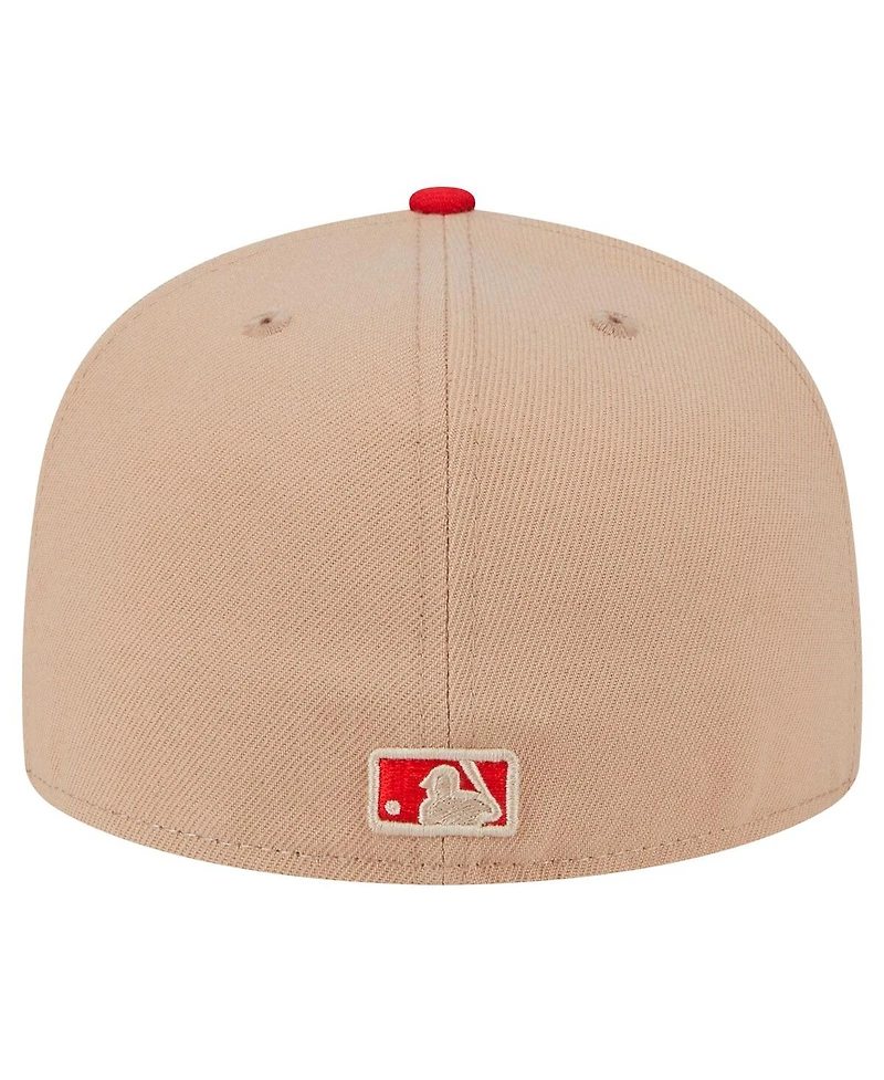 New Era Men's Khaki St. Louis Cardinals 59FIFTY Fitted Hat