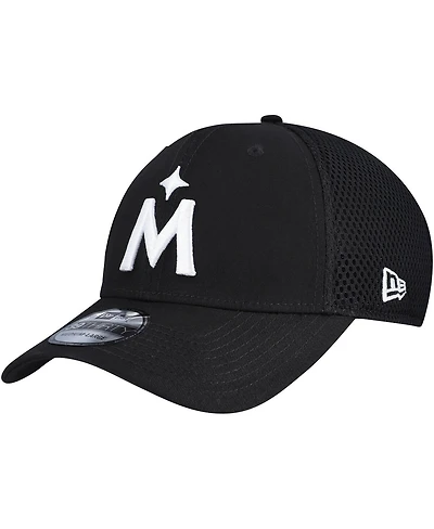 New Era Men's Minnesota Twins Evergreen Black White Neo 39THIRTY Flex Hat