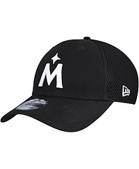 New Era Men's Minnesota Twins Evergreen Black White Neo 39THIRTY Flex Hat