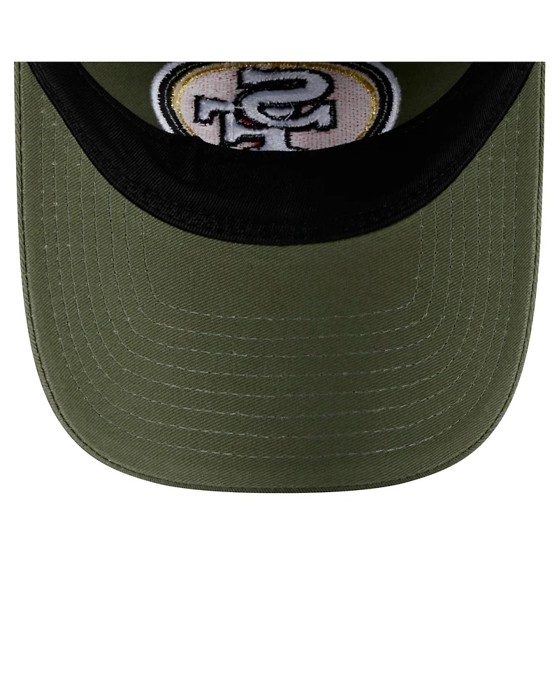 New Era Men's Olive San Francisco 49ers Main 9TWENTY Adjustable Hat