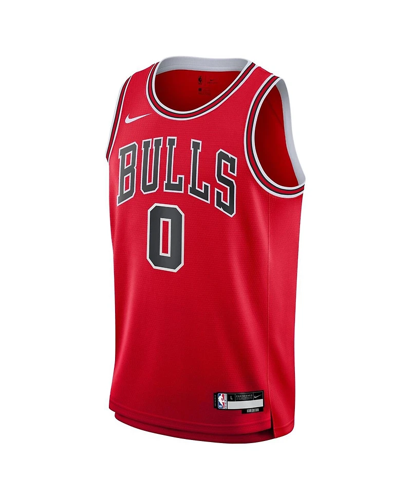 Outerstuff Big Boys and Girls Coby White Red Chicago Bulls Swingman Jersey - Icon Edition