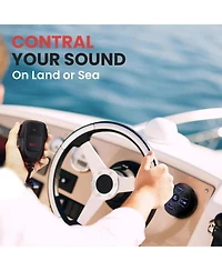 Pyle Amplified Wireless Bt Audio Controller Kit with Microphone, Waterproof