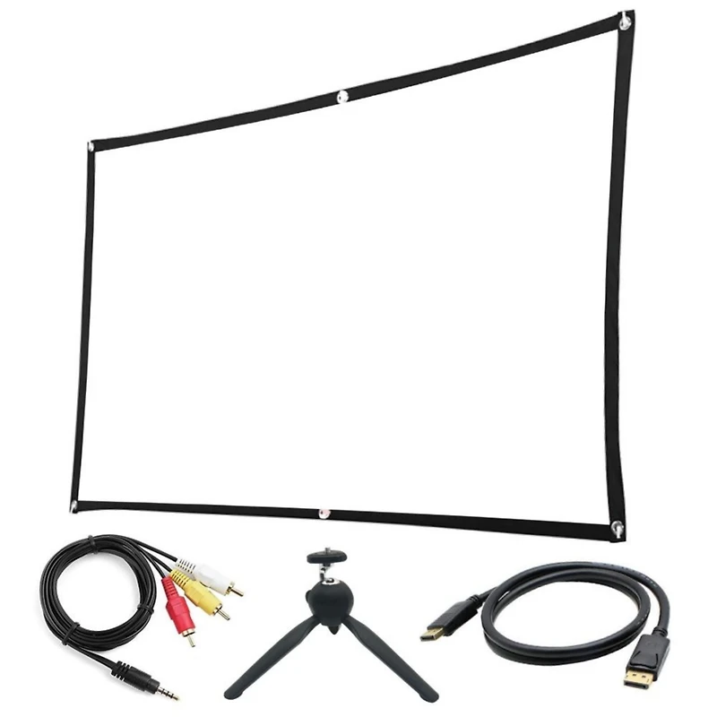 Impecca 180” Home Theater Projector, 200 Ansi Lumens, 720P, Protective Case+Accessory Kit