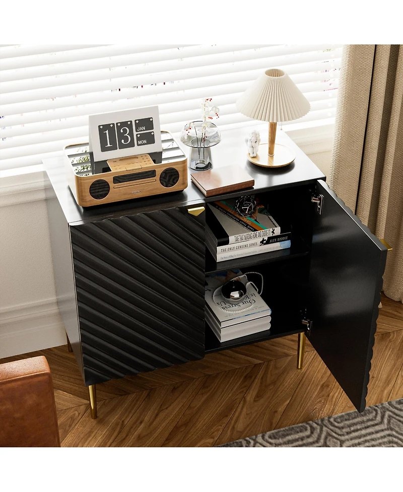 2 Door Locker Accent Cabinet