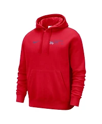 Nike Men's Red Philadelphia 76ers Courtside Club Pullover Hoodie