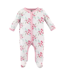 Luvable Friends Baby Girls Soft Cotton One Piece For Preemie Babys