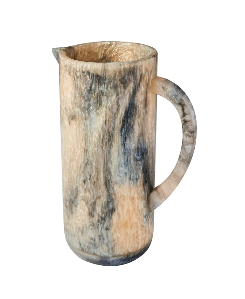 Godinger Lucente Resin Matte Limestone Beverage Pitcher
