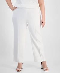 Anne Klein Plus High Rise Pull-On Pants