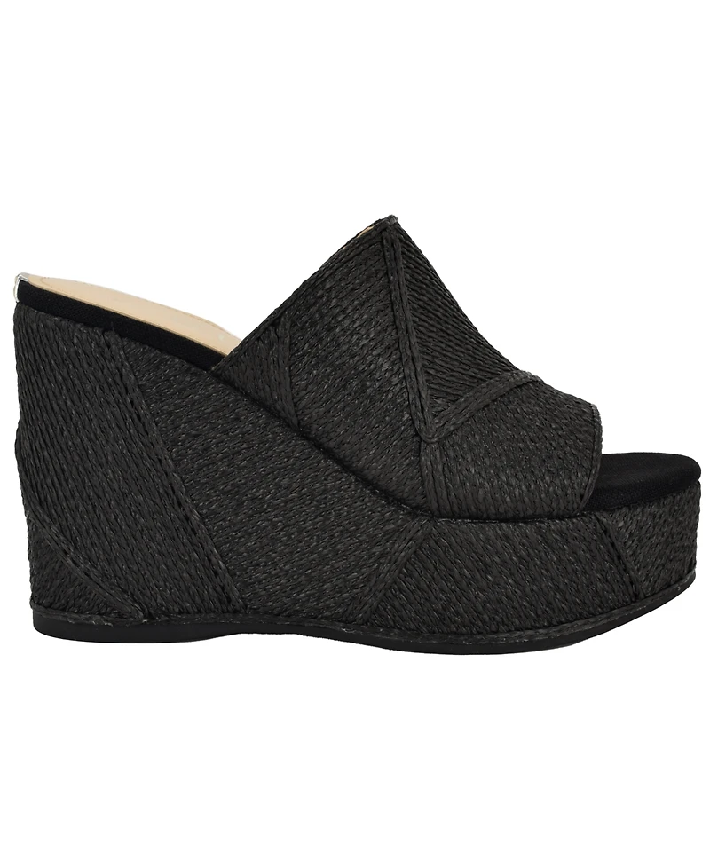Guess Women's Evenz Woven Platform Wedge Sandals