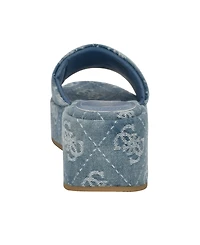 Guess Women's Bintai Platform Slide Wedge Sandals