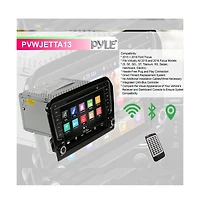 Pyle 2013 Vw Jetta Replacement Stereo Radio, 8'' Hd Display, Gps, Bluetooth