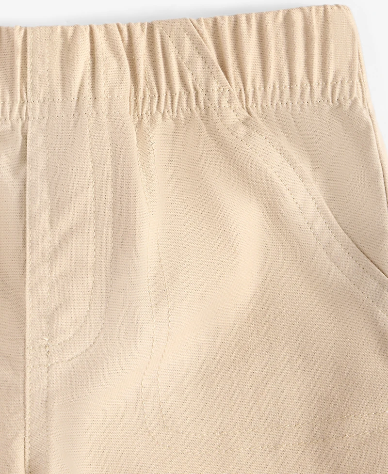 First Impressions Baby Boys Stretch Twill Shorts, Exclusively at Macy's