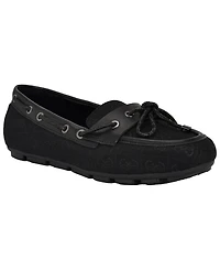 Guess Women's Lavonta Rhinestone Lace Tailored Boat Shoes