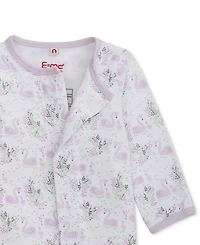 Easy = Magnetic Close Baby Cotton Magnetic Footed Coverall