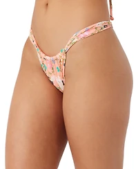 O'Neill Juniors' Low Tide Solimar Striped Bikini Bottoms